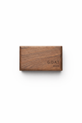 BYZK Lavender No.03 handcrafted wooden car air freshener made from American Black Walnut on white background